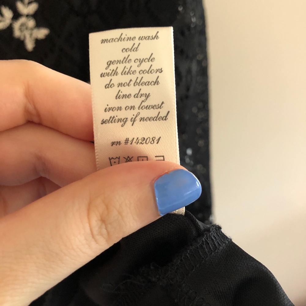 Altar’d State Black Embroidered High Neck Dress - Picture 10 of 10